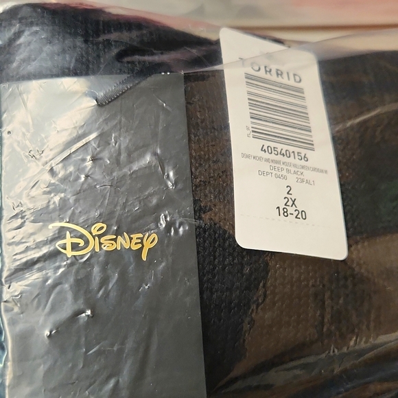 ❤️NWT VINTAGE TORRID CARDIGAN MICKEY MINNIE MOUSE HALLOWEEN HOODIE SWEATER PLUS - Picture 8 of 13